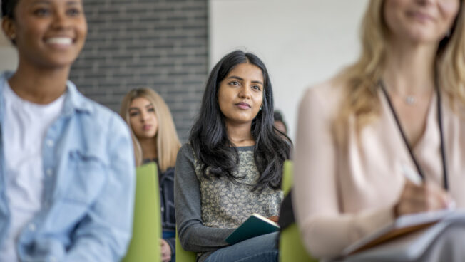 An international student studying in Canada